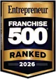Entrepreneur Franchise 500 badge